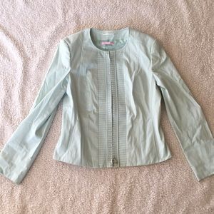 Beautiful Light Aqua Basler/ Saks 5th Ave Blazer